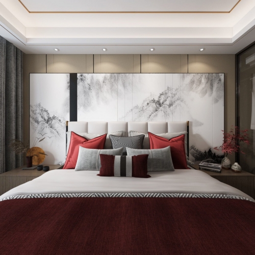 New Chinese Style Bedroom-ID:232240875