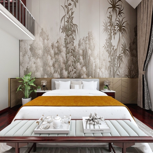 New Chinese Style Bedroom-ID:746390413