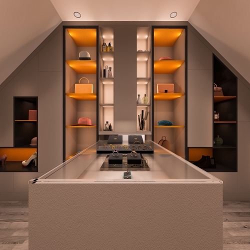 Modern Clothes Storage Area-ID:225958198