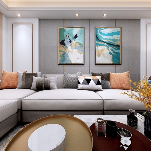 Modern A Living Room-ID:372218216