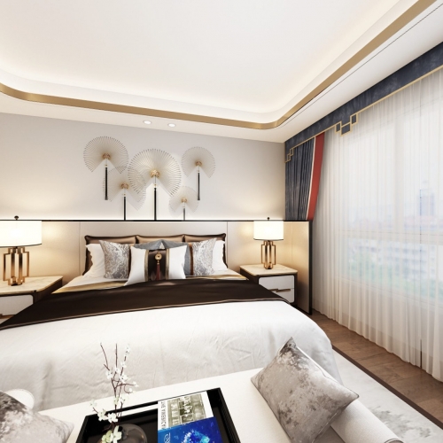 New Chinese Style Bedroom-ID:562092176