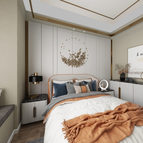 New Chinese Style Bedroom-ID:640710598