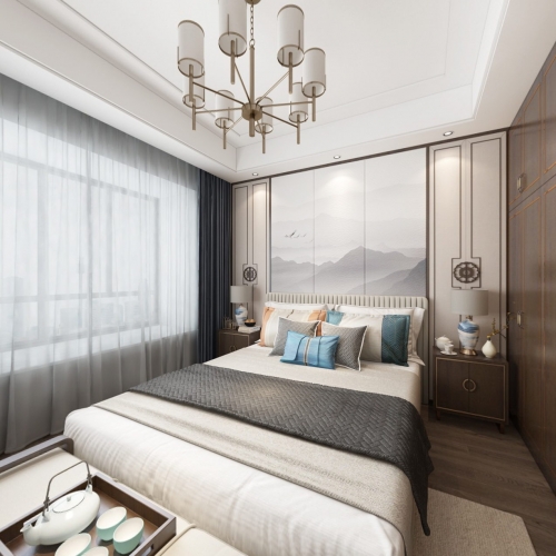 New Chinese Style Bedroom-ID:849031217