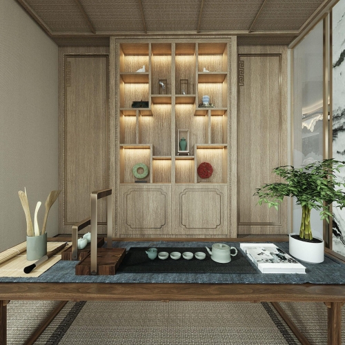 New Chinese Style Tea House-ID:907784936