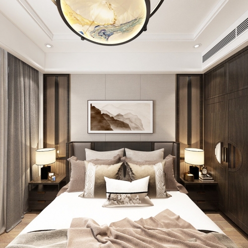 New Chinese Style Bedroom-ID:295155828