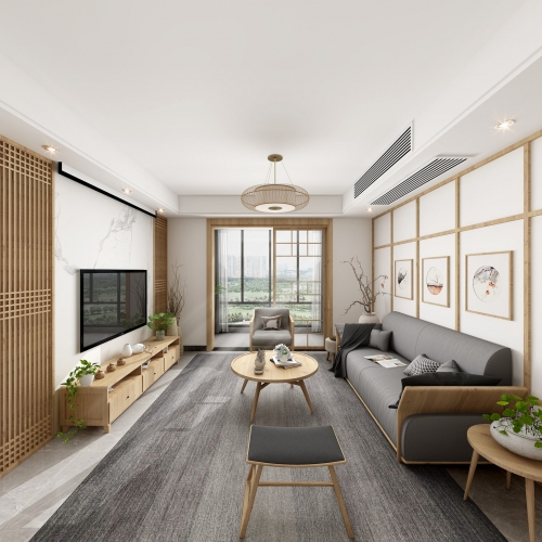 Japanese Style A Living Room-ID:834877418
