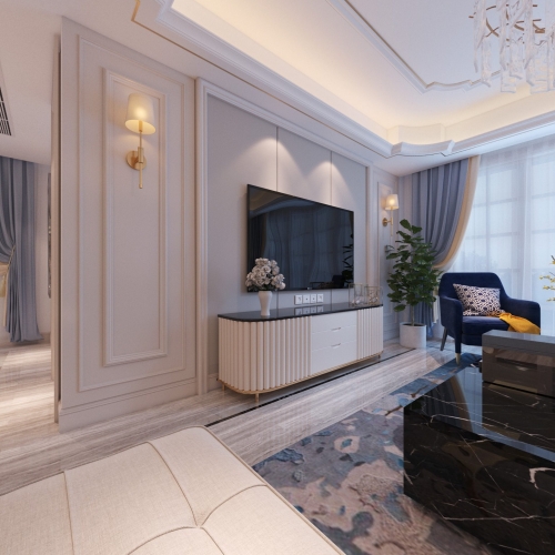 European Style A Living Room-ID:838479771