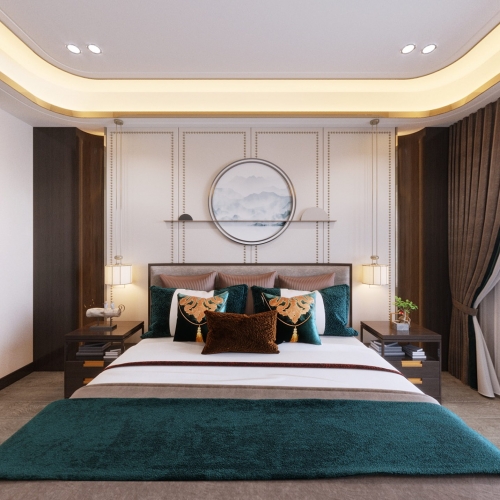 New Chinese Style Bedroom-ID:531349178