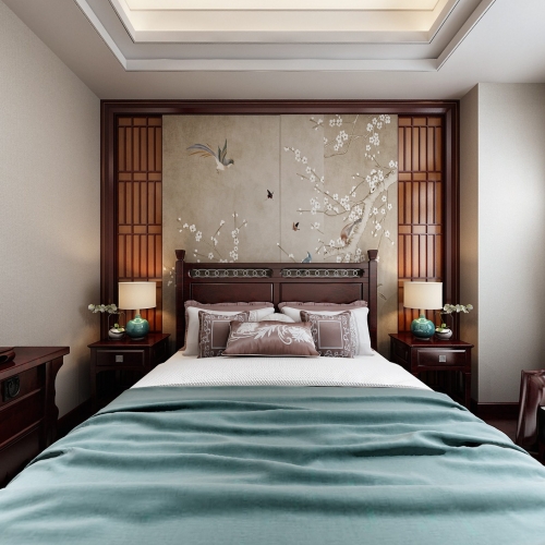 New Chinese Style Bedroom-ID:326559723