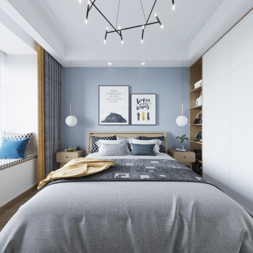 Nordic Style Bedroom-ID:399967825