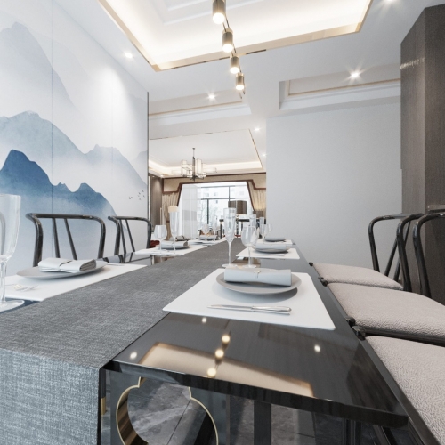 New Chinese Style Dining Room-ID:980264169