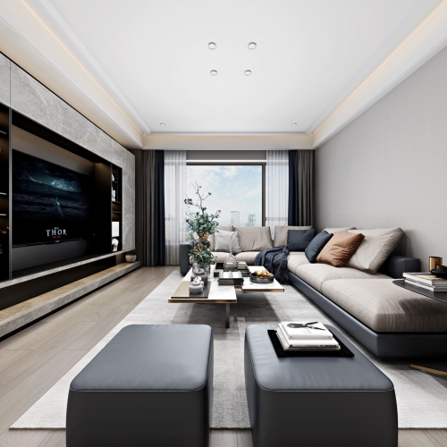 Modern A Living Room-ID:258814516