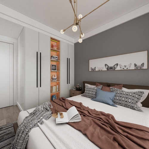 Nordic Style Bedroom-ID:964814443