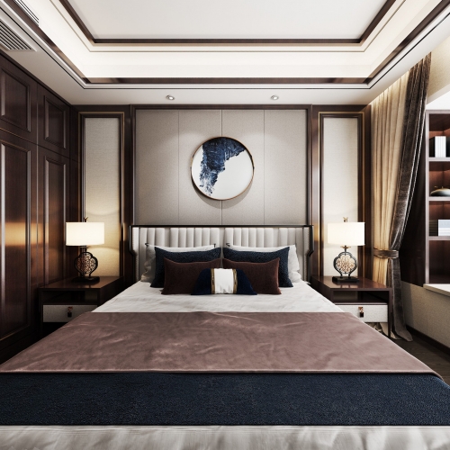 New Chinese Style Bedroom-ID:982790932