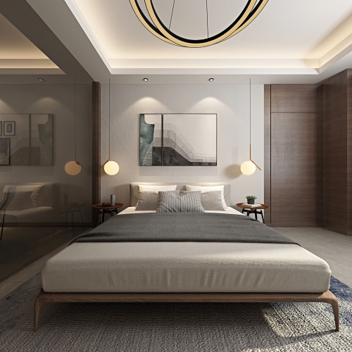 New Chinese Style Bedroom-ID:677960879