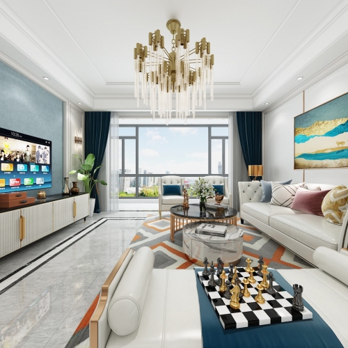 Modern A Living Room-ID:186709338