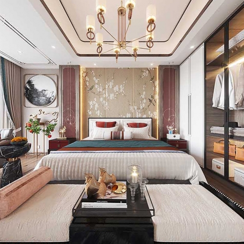 New Chinese Style Bedroom-ID:280254627