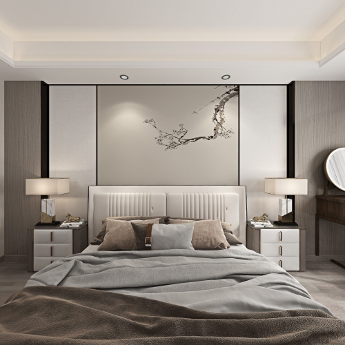 New Chinese Style Bedroom-ID:293358633