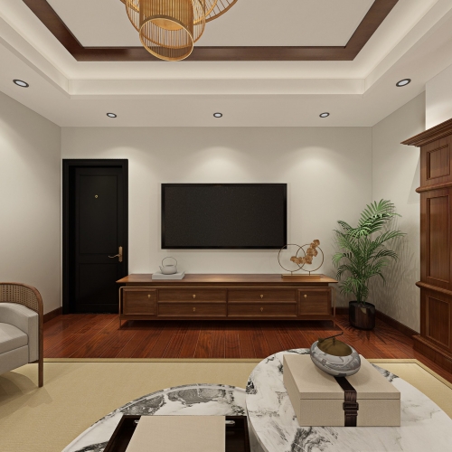 New Chinese Style A Living Room-ID:227806114