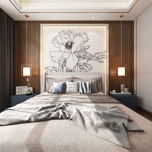 New Chinese Style Bedroom-ID:301550138