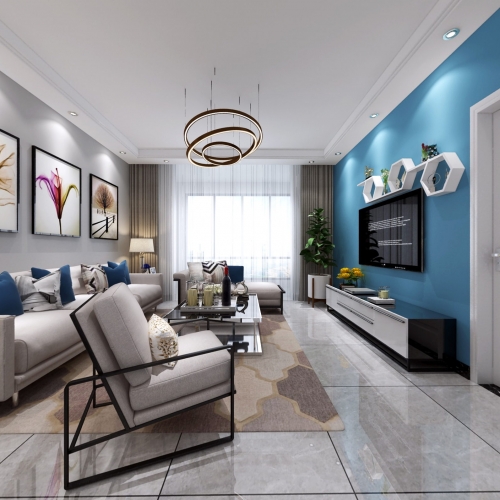 Modern A Living Room-ID:932551169