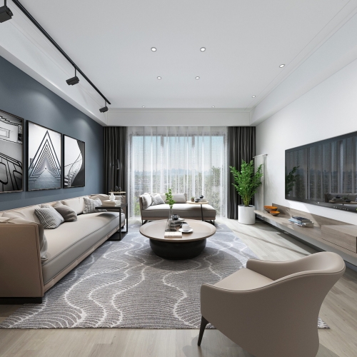 Modern A Living Room-ID:376359116