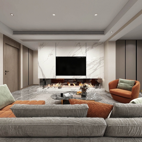 Modern A Living Room-ID:696111427