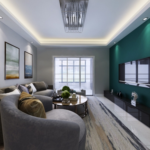 Modern A Living Room-ID:634803532