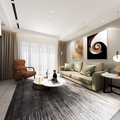 Modern A Living Room-ID:385408285