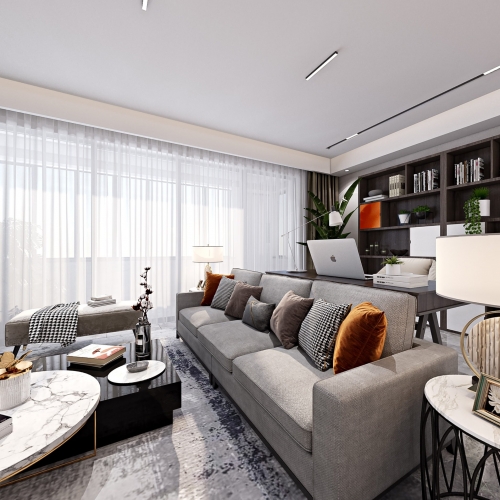 Modern A Living Room-ID:349321894