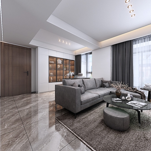 Modern A Living Room-ID:588688729