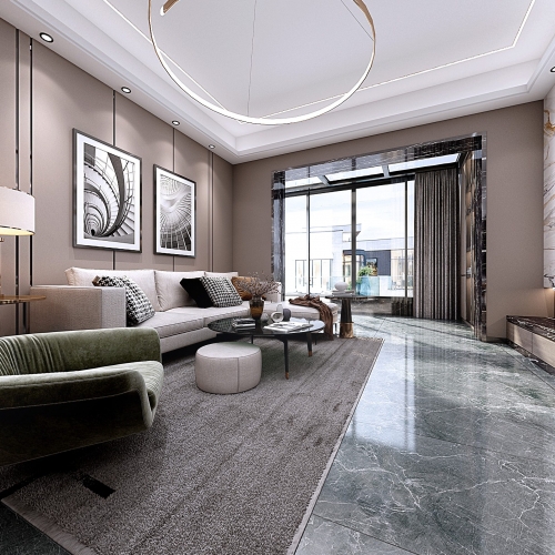 Modern A Living Room-ID:705490455