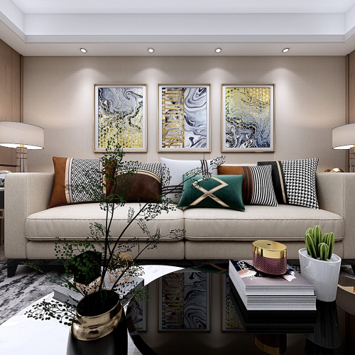 Modern A Living Room-ID:780348887