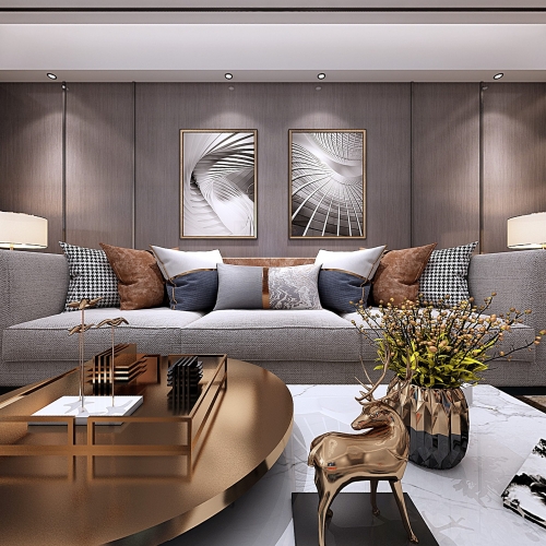 Modern A Living Room-ID:661547851