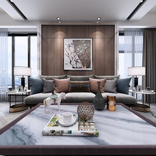 Modern A Living Room-ID:705352339