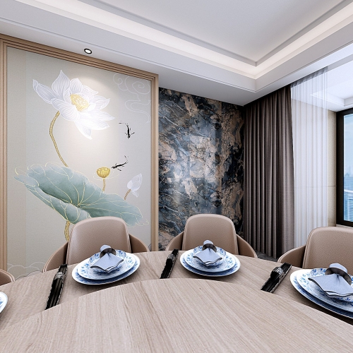 New Chinese Style Dining Room-ID:984101812