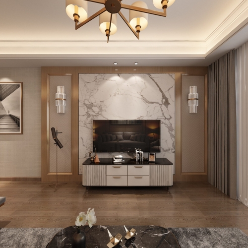 Modern A Living Room-ID:985440357