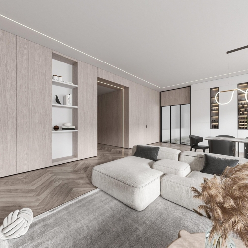 Modern A Living Room-ID:540540619