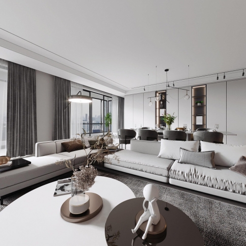 Modern A Living Room-ID:391256468