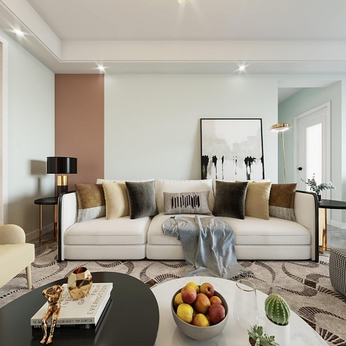 Modern A Living Room-ID:221198653