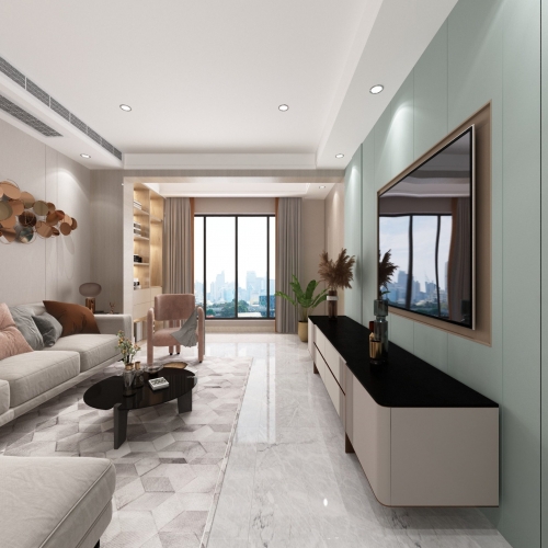 Modern A Living Room-ID:525029436