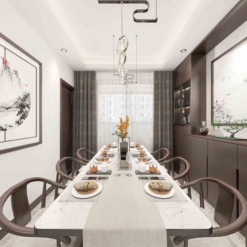 New Chinese Style Dining Room-ID:171245686