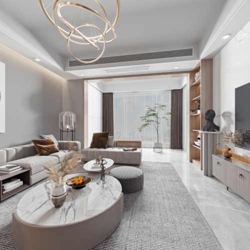 Modern A Living Room-ID:960995857