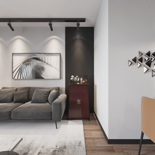 Modern A Living Room-ID:416390252