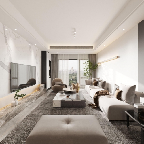 Modern A Living Room-ID:927376589