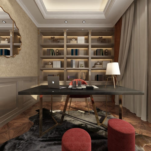 Simple European Style Study Space-ID:731792549