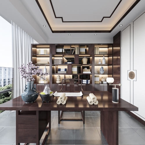 New Chinese Style Manager's Office-ID:710951875