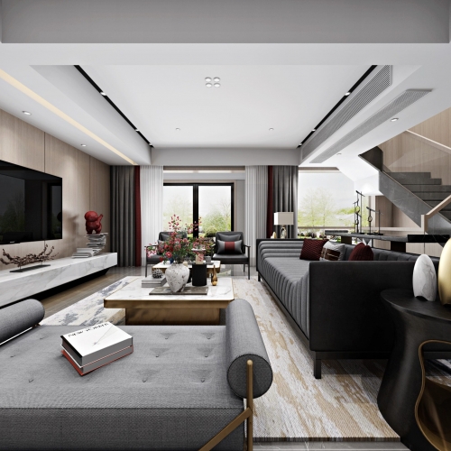 Modern A Living Room-ID:932629225