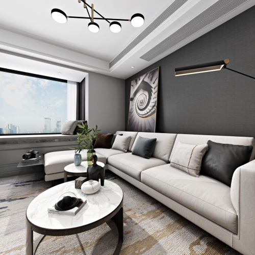 Modern A Living Room-ID:215298232