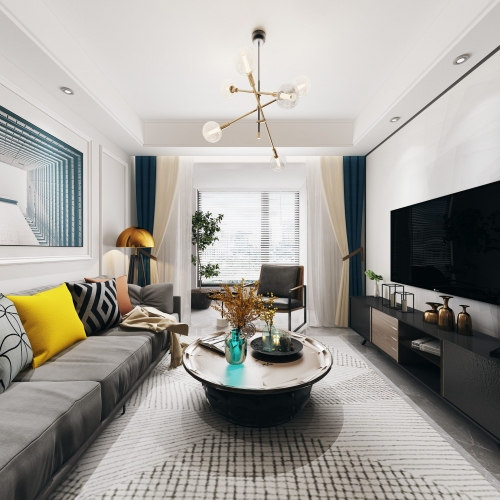 Modern A Living Room-ID:313938824